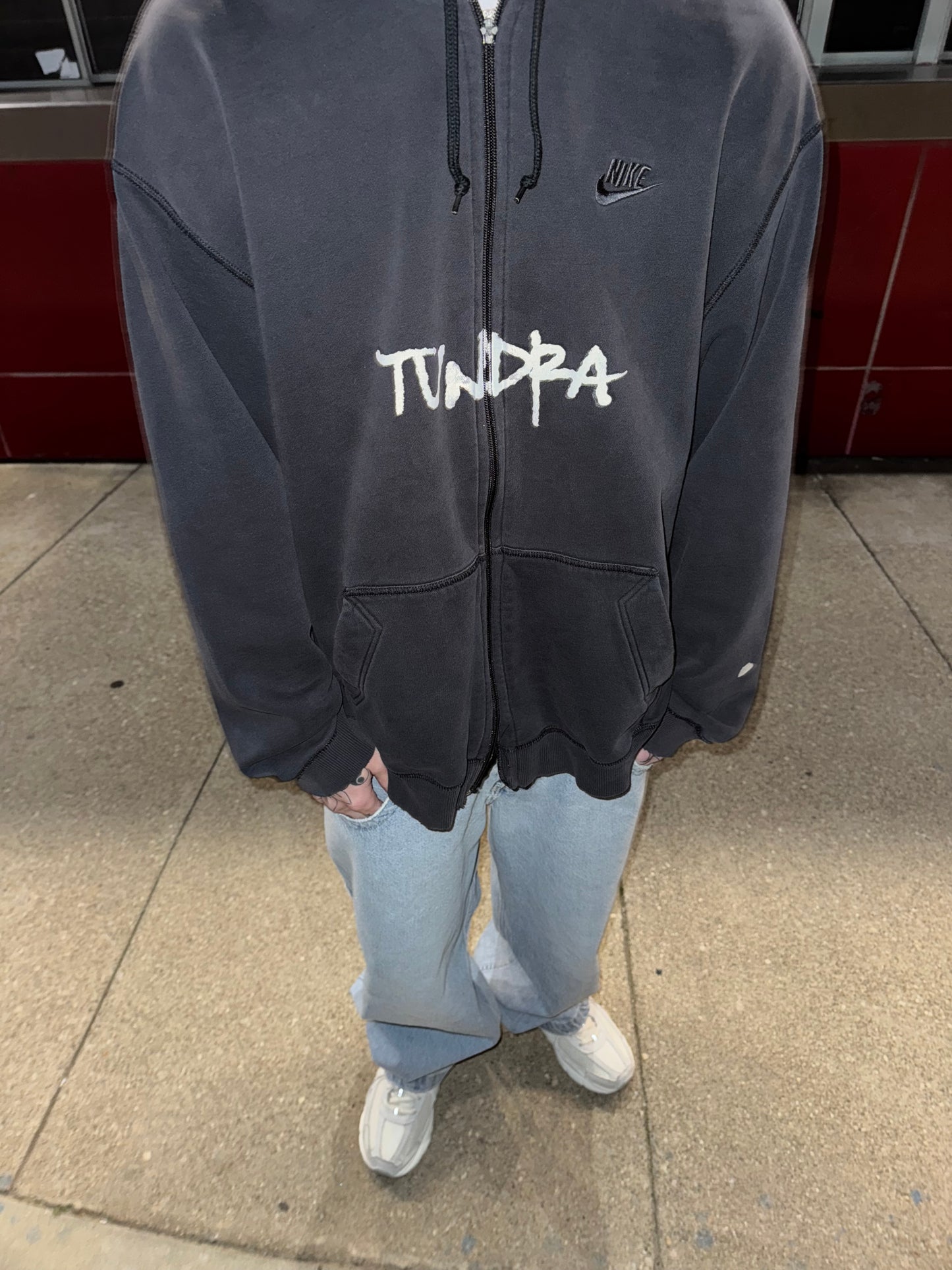 DISTRESSED NIKE JACKET